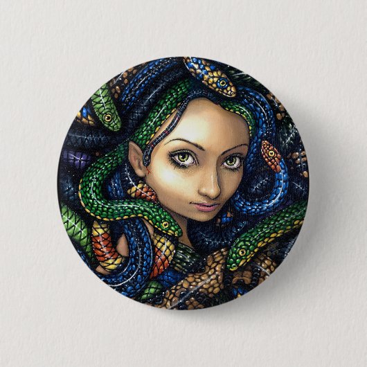 Button "Portret van Medusa" (Voorkant)