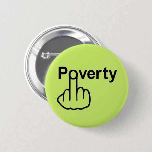 Button Poverty Flip (Voorkant /achterkant)