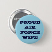 Button Proud Air Force Wife (Voorkant /achterkant)