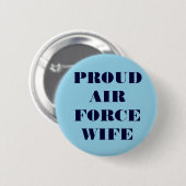 Button Proud Air Force Wife (Voorkant /achterkant)