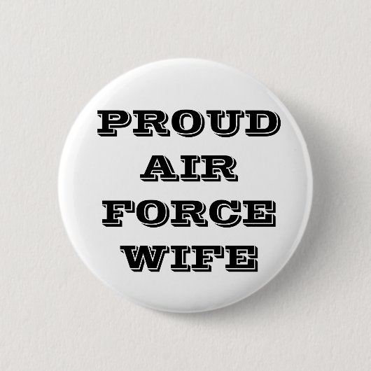 Button Proud Air Force Wife (Voorkant)
