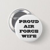 Button Proud Air Force Wife (Voorkant /achterkant)