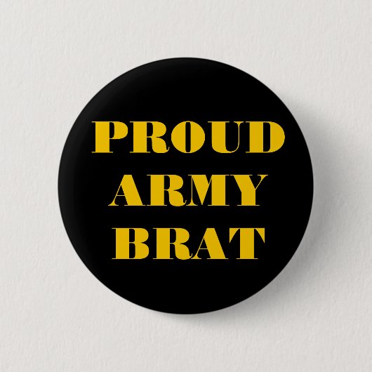 Button Proud Army Brat (Voorkant)