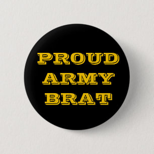 Button Proud Army Brat