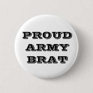 Button Proud Army Brat