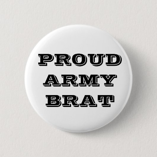 Button Proud Army Brat (Voorkant)