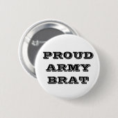 Button Proud Army Brat (Voorkant /achterkant)