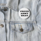 Button Proud Army Brat (In situ)
