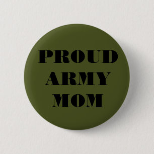 Button Proud Army Mam