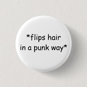 Button punk haar Flip