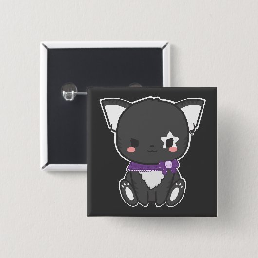 Button punk Kat (Voorkant /achterkant)