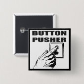 Button Pusher Funny T-shirts (Voorkant /achterkant)