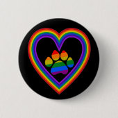 Button Rainbow Heart & Rainbow Paw (Voorkant)
