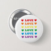 Button "Rainbow Love" (Voorkant /achterkant)