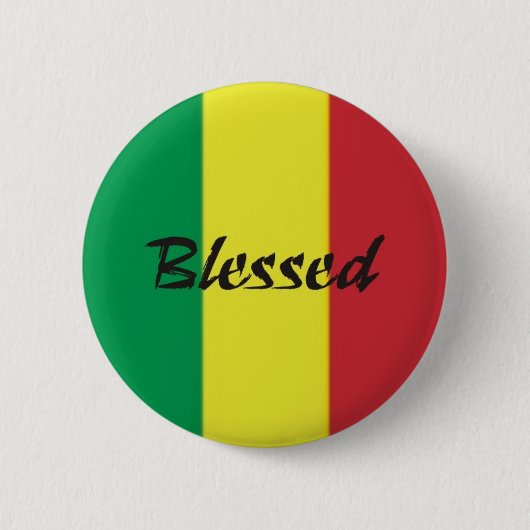 Button Rastafari-Segen (Voorkant)