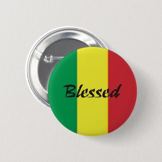 Button Rastafari-Segen (Voorkant /achterkant)