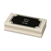  Button Rechthoek met lijst + jouw naam Rubberstempel (Stempel)