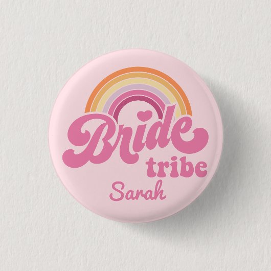 Button  regenboog Birde Tribe Badge (Voorkant)