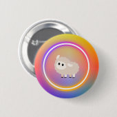 Button regenboogschaap (Voorkant /achterkant)