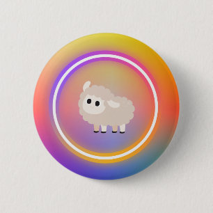 Button regenboogschaap