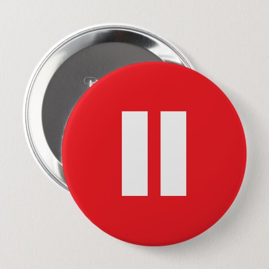 Button Rode en witte pauze (Voorkant /achterkant)