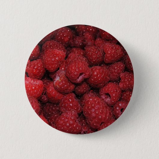 Button rode frambozen (Voorkant)