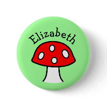 Button Rode paddenstoel