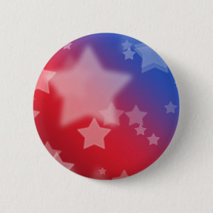 Button rode witte en blauwe sterren