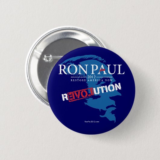 Button Ron Paul Revolution 2012 (Voorkant /achterkant)
