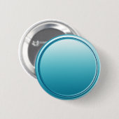 BUTTON ROND cyaangradiënt + jouw tekst (Voorkant /achterkant)