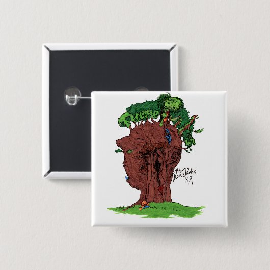 Button rond het vierkant (Voorkant /achterkant)