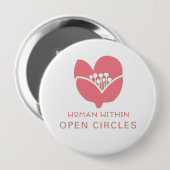 Button, Ronde aanpasbaar Ronde Button 4,0 Cm (Voorkant /achterkant)