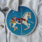 Button - Rood, wit en blauw Carrouselpaard (In situ)