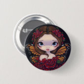 Button "Roos Fairy" (Voorkant /achterkant)