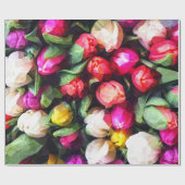 BUTTON ROSES CADEAUPAPIER (Vlak)