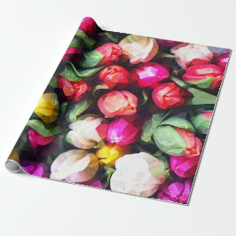 BUTTON ROSES CADEAUPAPIER
