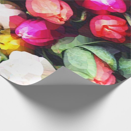 BUTTON ROSES CADEAUPAPIER (Hoek)