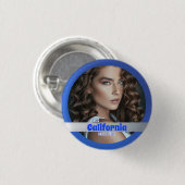 Button | Royal Blue Shimmer (Voorkant /achterkant)