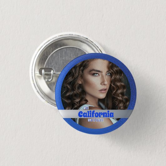 Button | Royal Blue Shimmer (Voorkant /achterkant)