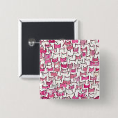 Button roze kattenoorten (Voorkant /achterkant)
