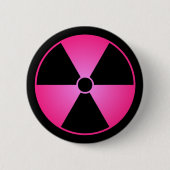 Button roze radiatiesymbool (Voorkant)