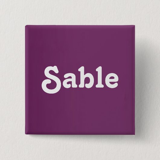 Button Sable (Voorkant)