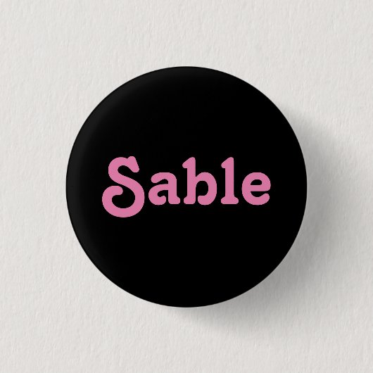 Button Sable (Voorkant)