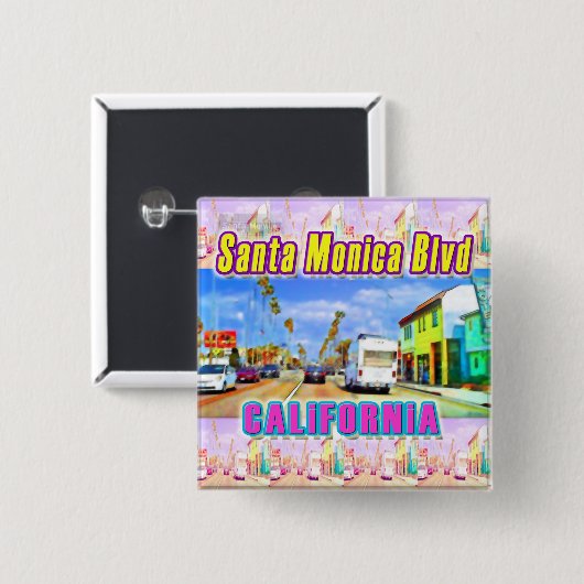 Button "Santa Monica Blvd 1" (Voorkant /achterkant)