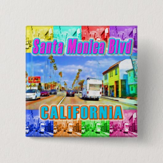 Button "Santa Monica Blvd 3" (Voorkant)