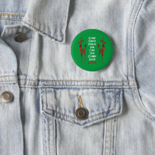 Button - Santa's Rendier - Rudolph