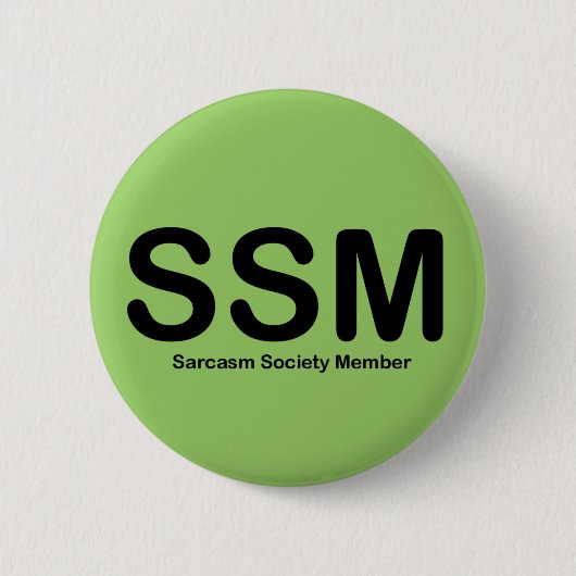 Button Sarcasm Society (Voorkant)