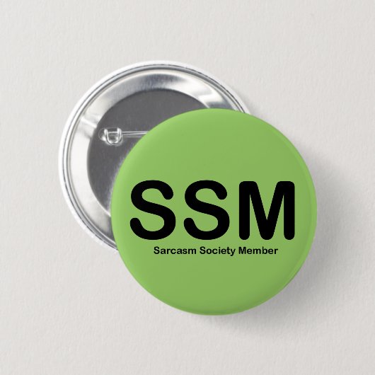 Button Sarcasm Society (Voorkant /achterkant)