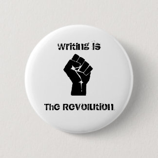Button "Schrijven is de Revolutie"