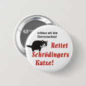Button Schrödingers Katze (Voorkant /achterkant)
